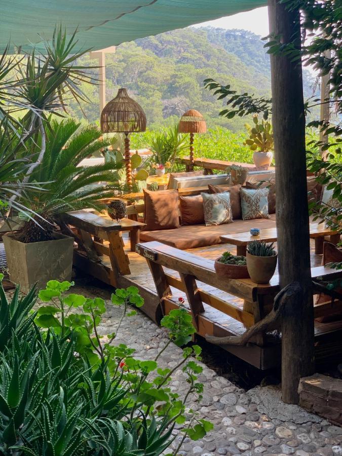 Bamboo Bungalow With Sea View In Kabak Bay, Oeluedeniz Fethiye Bagian luar foto